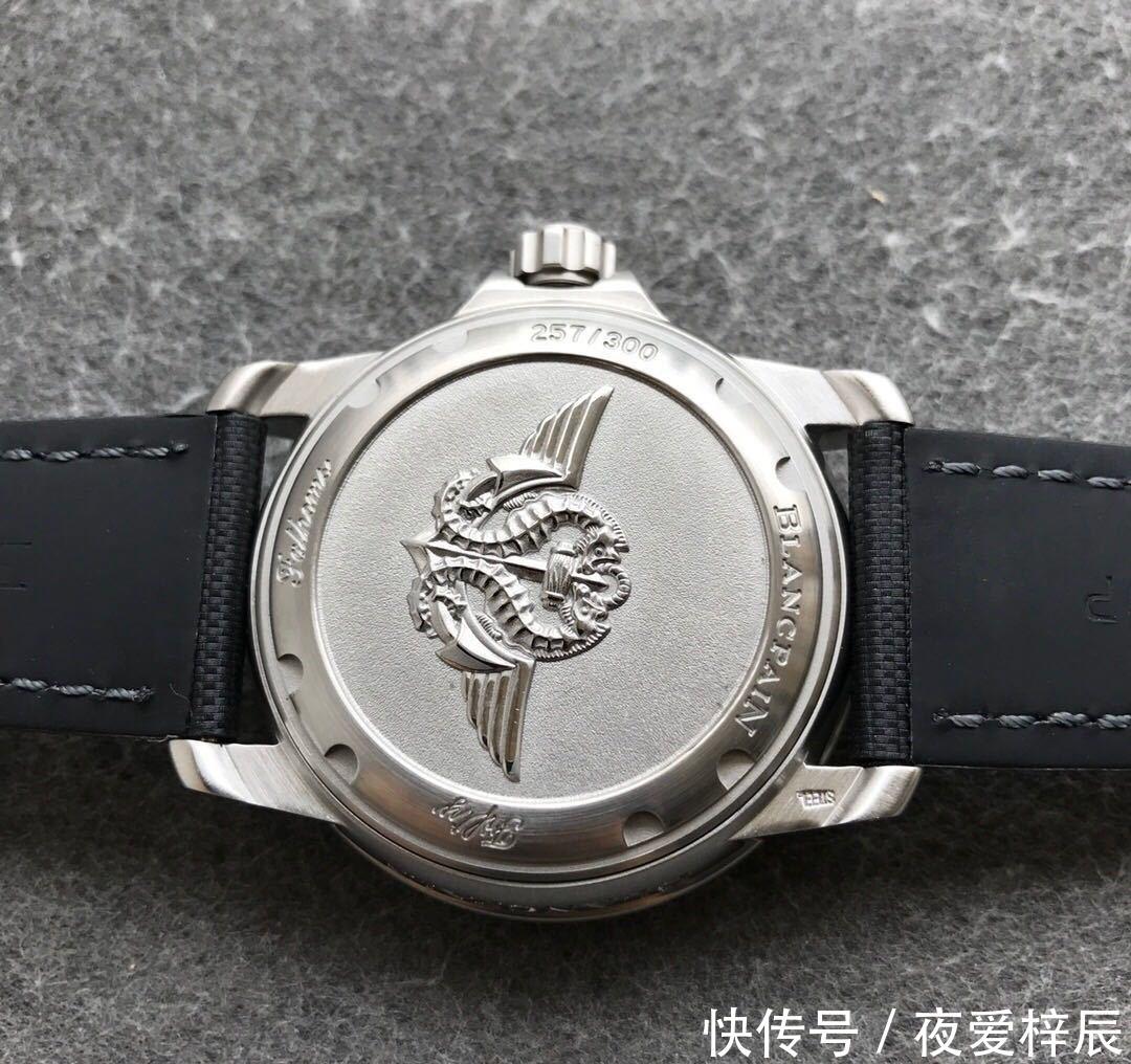  华西腕表@ZF宝珀50噚法国蛙人突击队限量款，稳稳的潜水表鼻祖