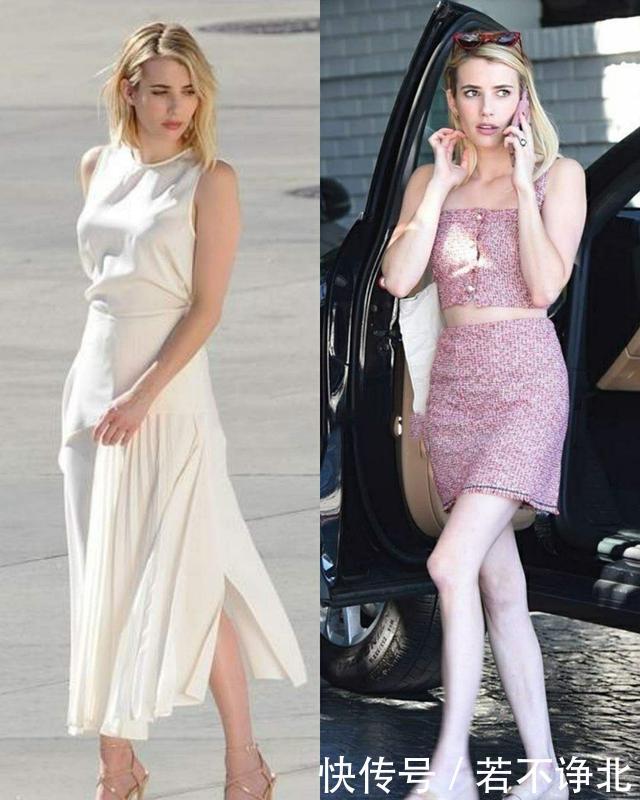  『EmmaRoberts』春季穿平底鞋如何搭配显高显瘦又时髦？跟EmmaRoberts学就对啦！