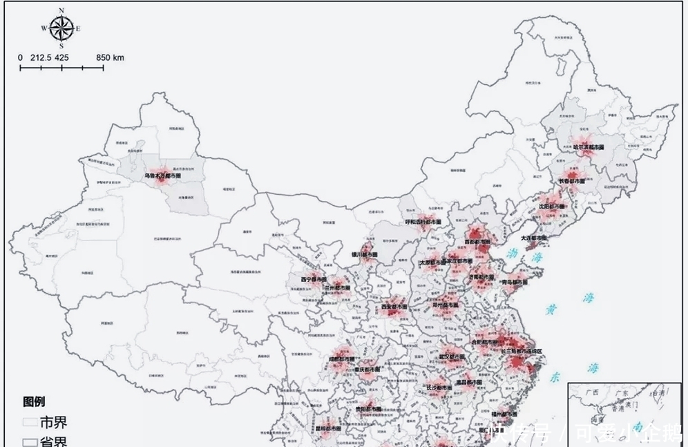 我国将建设34个都市圈，来看看你的家乡又在哪个圈里呢？