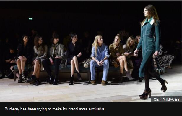 为保持品牌高端，英国奢侈品牌“巴宝莉”去年焚烧千万英镑产品