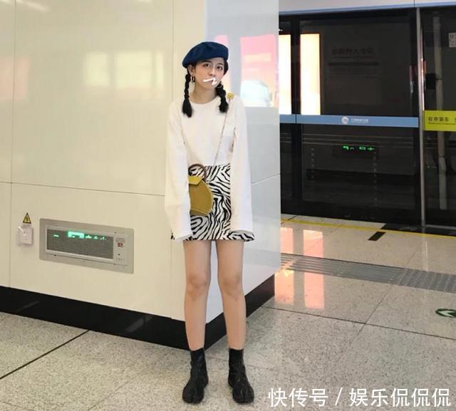  【女生】“豹纹裙”彻底过时了，今年流行的是“斑马裙”，微胖女生也能穿