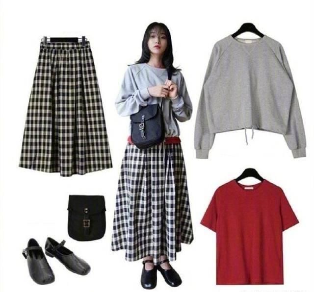 #色彩#裙装穿搭示范,淡雅素净,看着很舒服