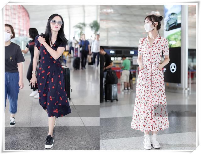 本以为姚晨穿“樱桃裙”够嫩的了，可看到李菲儿，我忍不住沉醉了