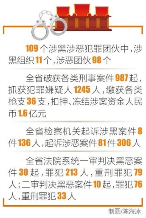 海南去年铲除109个 涉黑涉恶犯罪团伙