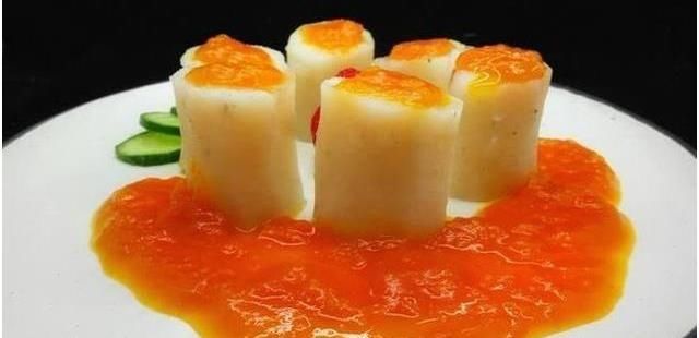  「发财」美食精选：发财鱼翅豆腐羹，茄汁鱼，金汤山药，白蘑咸菜炒肉丝的做法