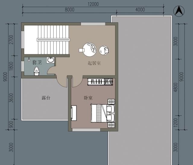  #向阳#农村自建二层别墅，面宽12米，两层楼总共才2室1厅，怎么