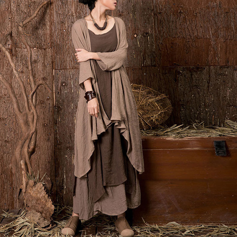 这新款棉麻一上市，真丝皮草都要靠边站，秋老虎穿它凉爽显气质