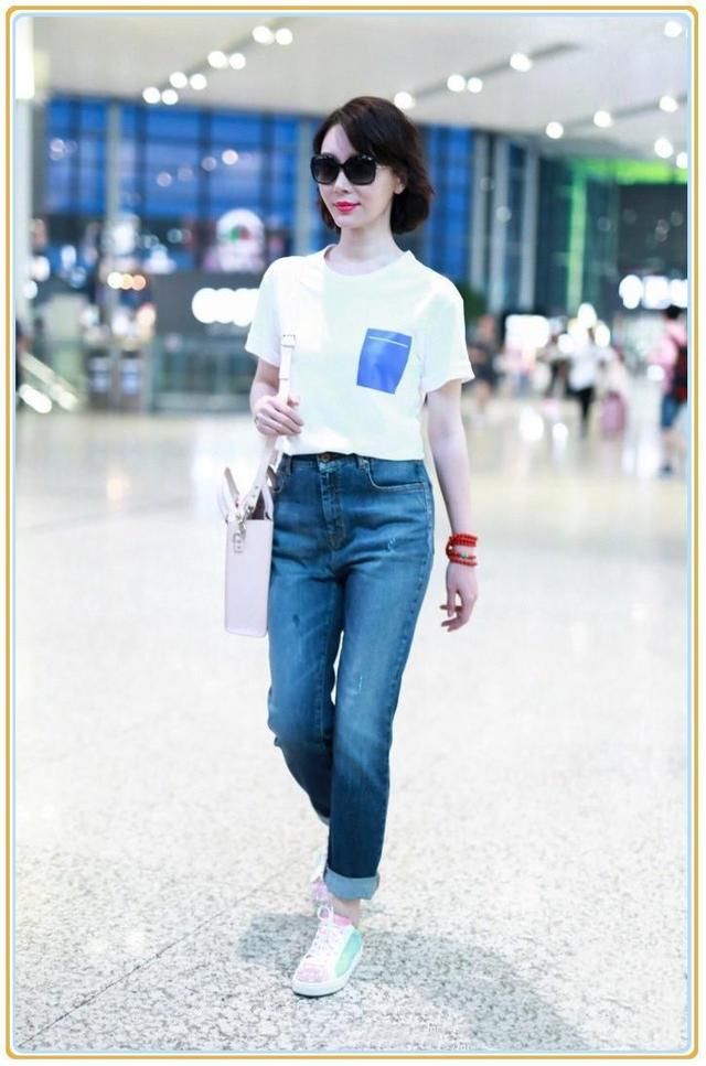 陈数气质真强悍!几十块T恤竟穿出千元大牌感，刘雯都甘拜下风了