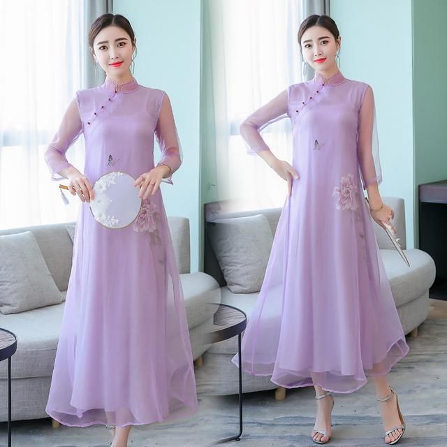 这“改良旗袍”刚上市就火了，中秋送婆婆搭配小披肩，邻居都夸美