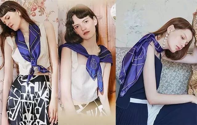 一条丝巾，拯救你无聊的穿搭