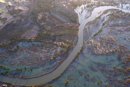 台特玛湖,塔里木河输水成湖!