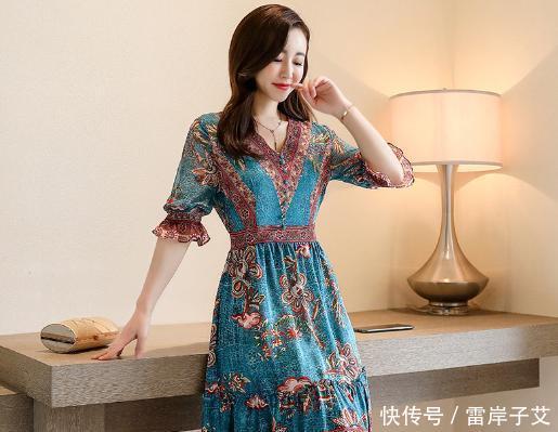  [女人味]时尚洋气的连衣裙，款款精致好看，70后穿满满女人味