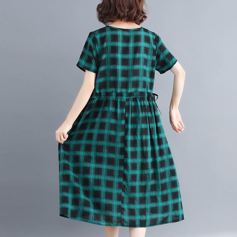 难以置信!现代女人都喜欢的棉麻裙，款款洋气显嫩，连背影都美爆