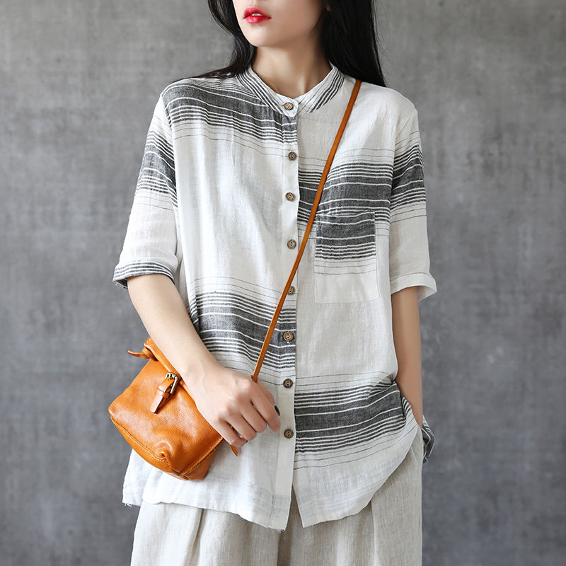 谁说丰满女人不好看?聪明女人都穿“苎麻衫”，显瘦显嫩洋气十足