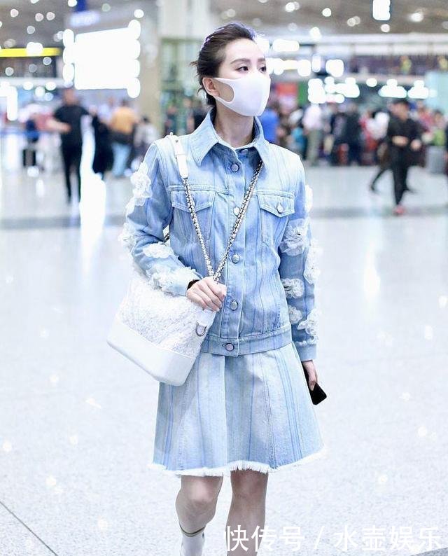 乔欣为显腿长太拼了吧，拼接短裤玩时尚，撞衫刘诗诗却输惨了！