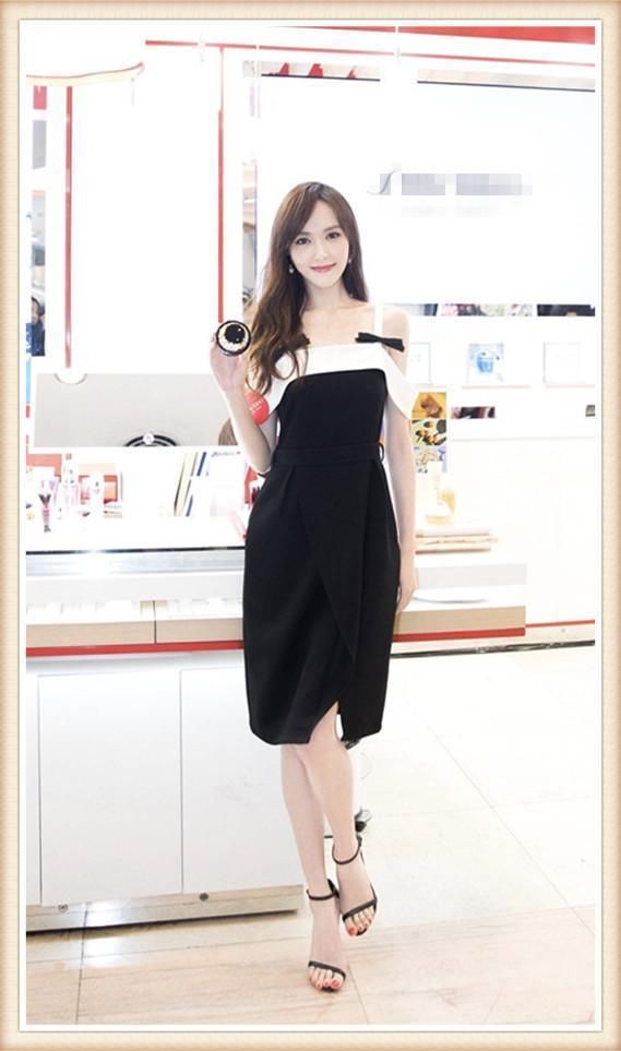 本以为穿吊带裙的唐嫣够美的了，可看见张俪才知道什么叫惊艳！