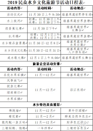 咸水歌、农趣运动会、盆景展…民众镇水乡文化旅游节本周六开幕