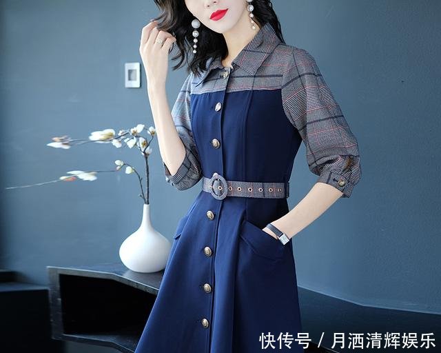 意想不到,竟有比旗袍更优雅的秋裙!若70后穿,美得天天不重样