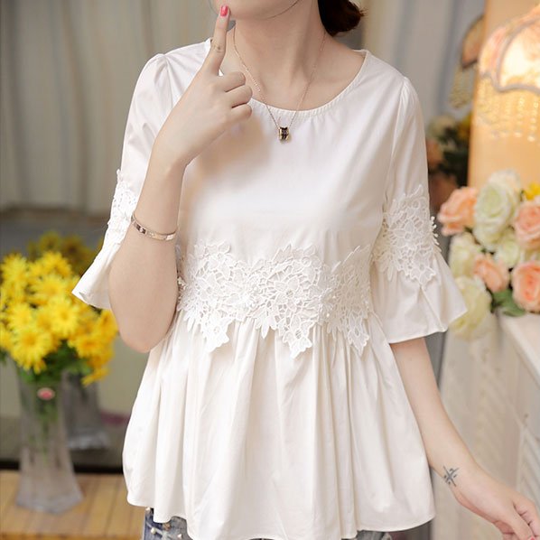 穿这样的新款上衣真好看，显瘦又洋气，清新脱俗美极了