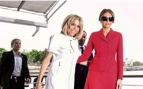 65岁布丽吉特，48岁梅拉尼娅，同是第一夫人，视觉效果真的不一样