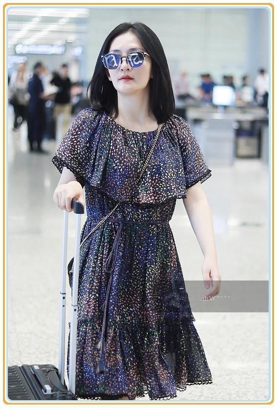 吴昕真把自己当一姐了？碎花裙竟套卫衣，网友：谢娜都不敢这么穿