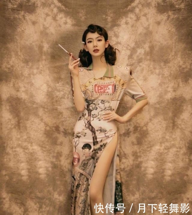  【性感】现在的女人真会穿,这样性感的旗袍直接穿上了,不过真好看