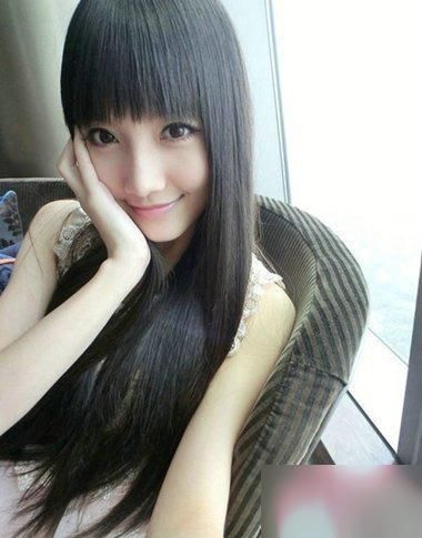 2018年长脸妹妹长直发造型设计，发质好才是真的好!