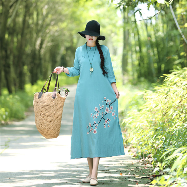 终于到秋天了，出门穿这棉麻装+平鞋，迷人好看，同事见了也想买