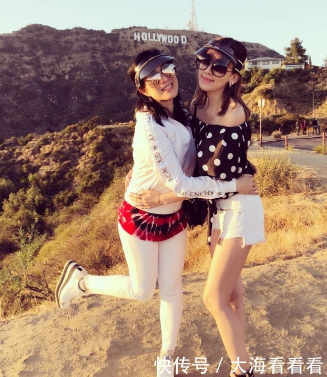 钟丽缇腿本来就粗，还穿白色紧身裤，在陈若仪衬托下，更粗壮了！