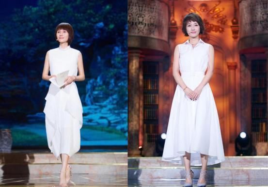 看了42岁马伊琍穿白裙，再看看40岁袁泉，终于明白气质的重要性
