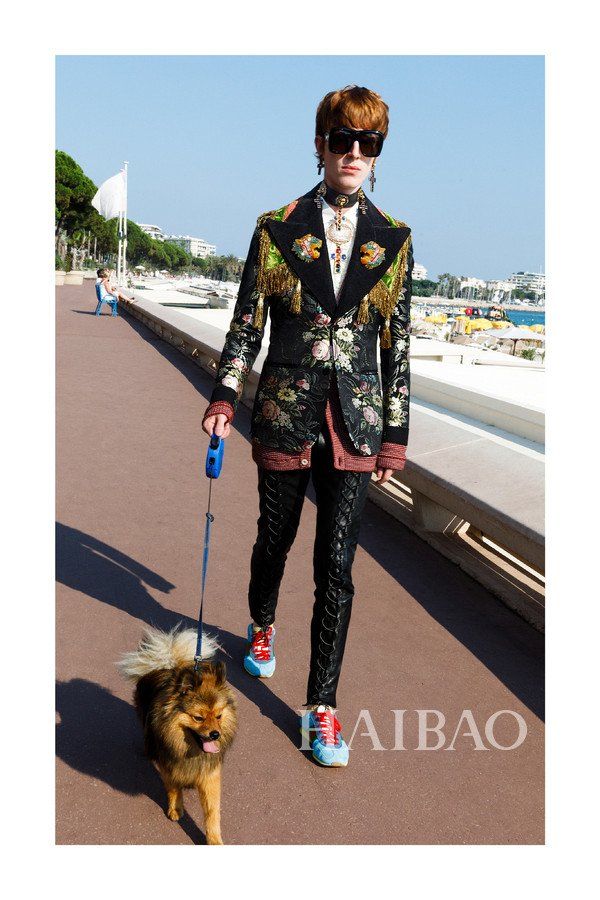 古驰  2019早春男士系列Lookbook:米开理心中的浮华世界!