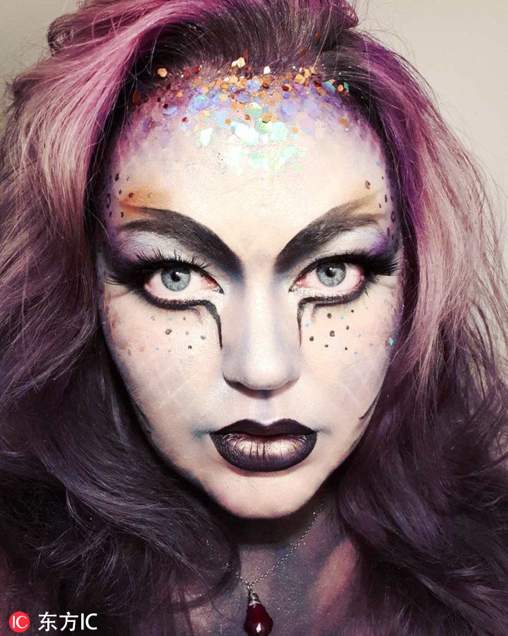 女孩因肥胖受校园霸陵 自学惊艳化妆术找回自信