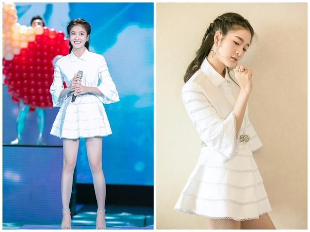 21岁张雪迎穿Dior薄纱裙慵懒又高级，29岁杨颖却穿得明艳动人