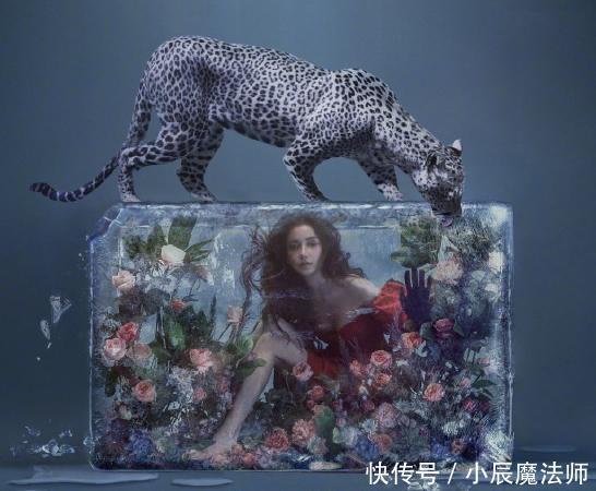  「适合」baby的冰美人封面出炉，一袭红裙衬盛世美颜，无表情真的很适合她