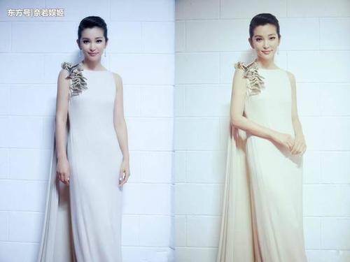 李冰冰穿高跷裤欲秀腿，却被吐槽“腿缝太宽”网友：站好一点吧！