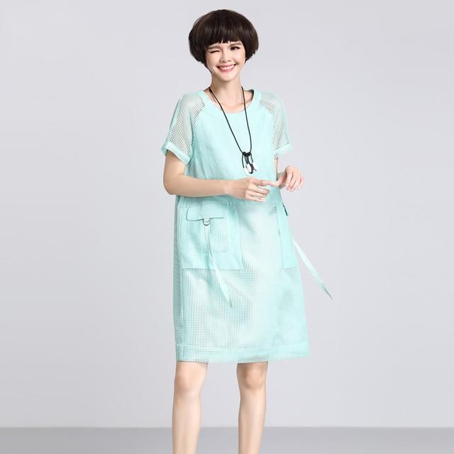 谁说胖子夏天只能穿休闲裤?连衣裙大版型，藏肉显瘦更迷人