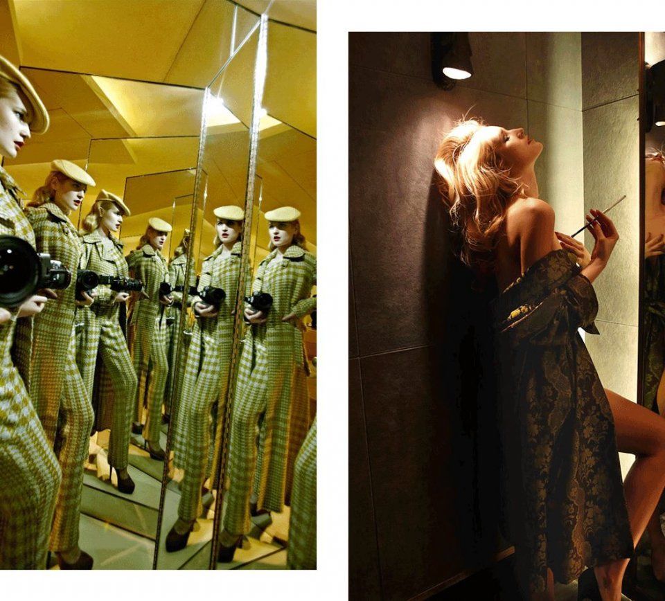 亲身示范丨原来真的可以在试衣间自拍出时尚芭莎封面!