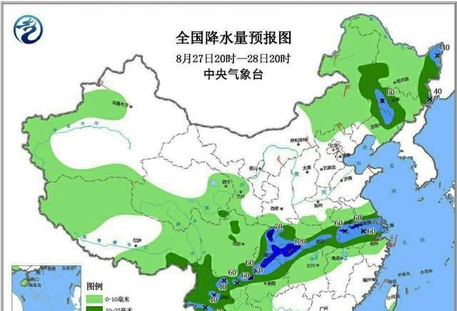  「天气」未来3天:8月27日晚上至30日，全国强降雨及风力重点天气