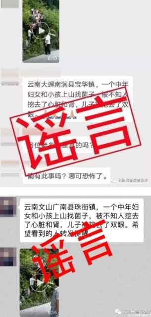 人民网“求真”栏目 云南一妇女带小孩上山摘菌子被挖眼?这是谣言