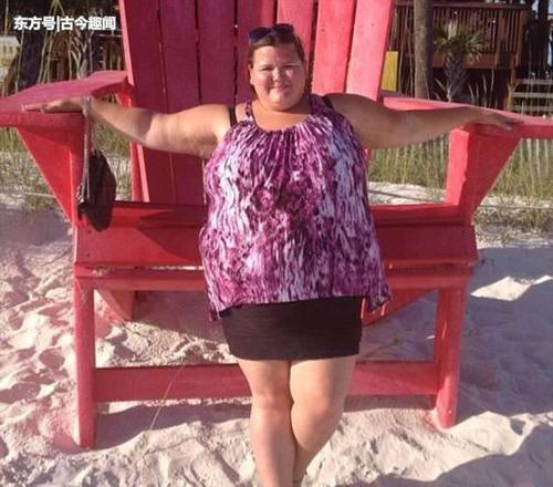 350斤胖妞减掉一半多体重，肚子留下20斤重的赘皮后悔不已！
