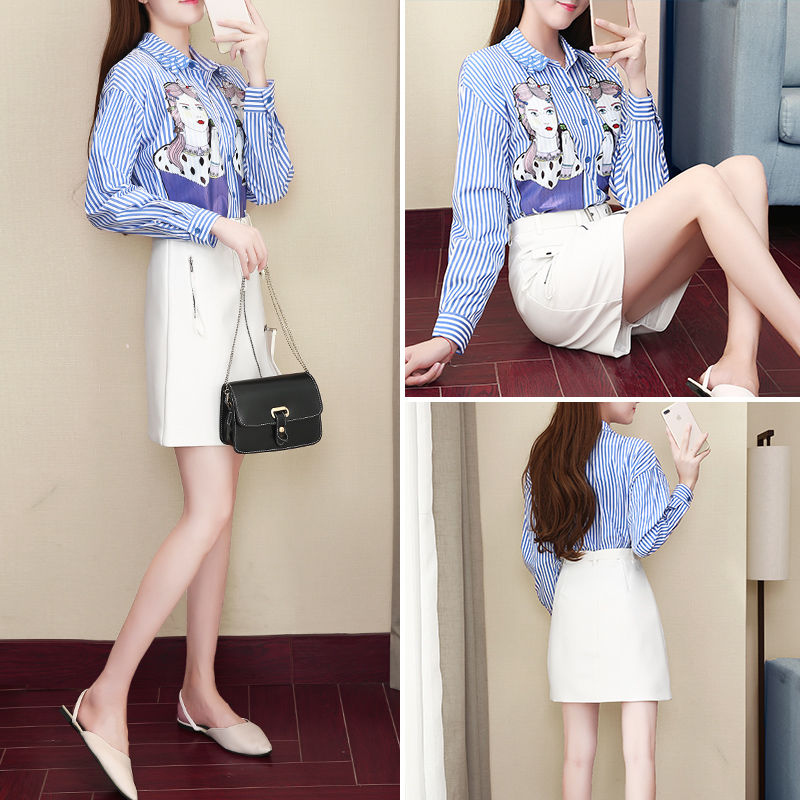 腿短的小个子女生，中秋国庆选一款短裙小套装，娇俏显高美炸了