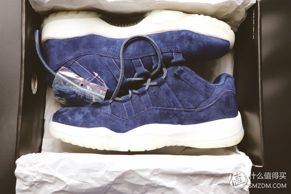 AJ11 Low RE2PECT 蓝麂皮开箱，论一双球鞋是怎样成为艺术品的