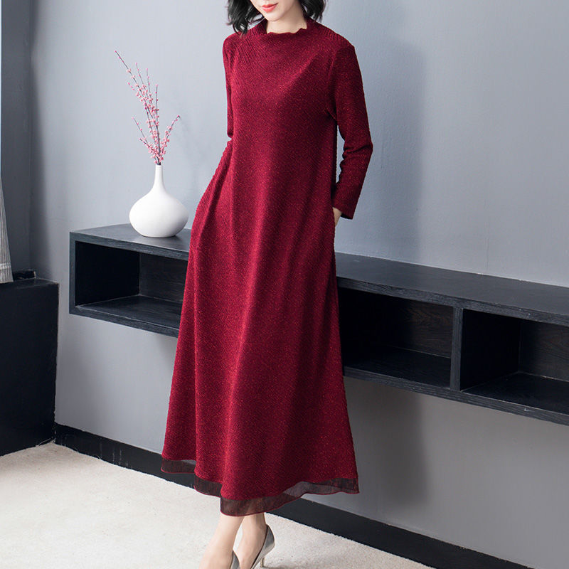 终于推出如此的高雅“妈妈”秋裙!中秋送老妈几件，时尚肤白美嫩