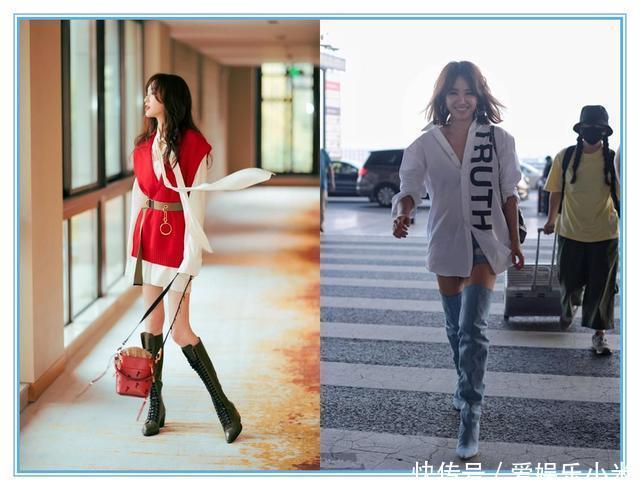 没有唐嫣的腿真别把靴子当裤子穿，否则会像蔡依林一样满屏尴尬的