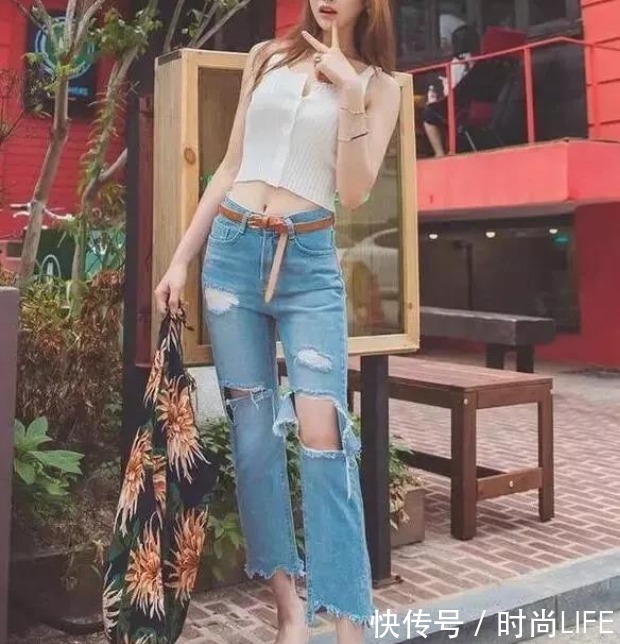  舒适|想穿非常耐磨的牛仔裤，又怕显胖不时尚，这样搭配可以休闲又舒适！