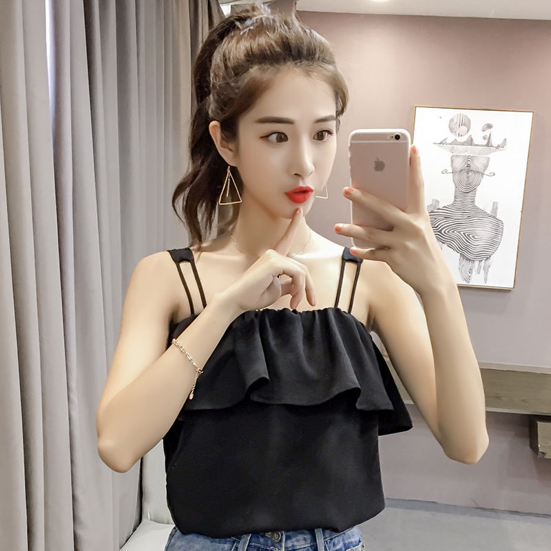 黑丝袜什么的都扔了吧!有这吊带衫就足够，若隐若现贼迷人