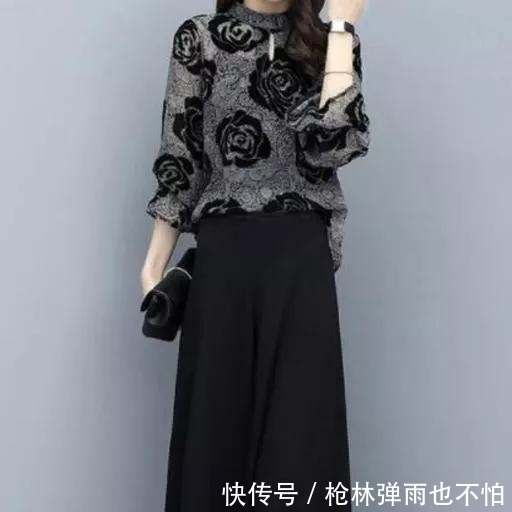 #经济#若是你45-65岁,经济允许,阔腿裤套装,高雅大气百搭出门人人夸