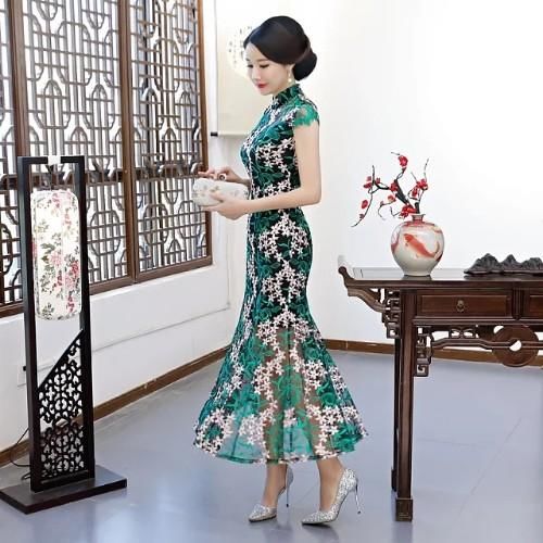 新款时尚鱼尾旗袍，美到惊艳世界，惊艳你！
