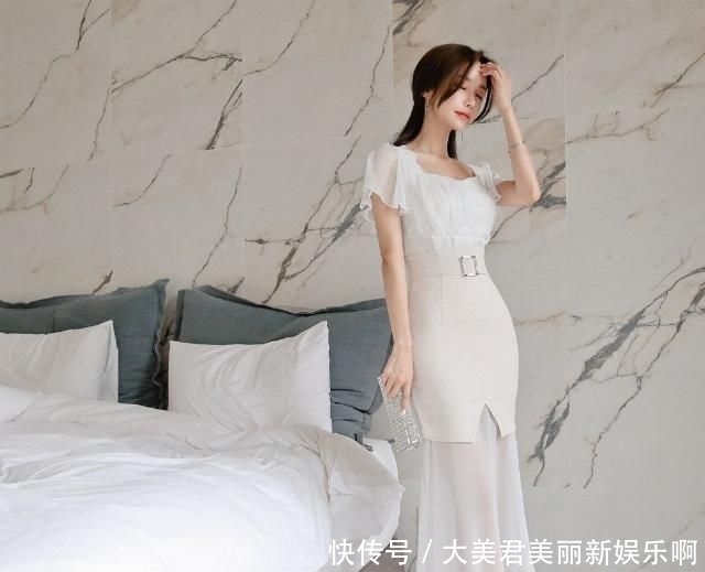 【透纱】孙允珠-清纯花蕾优雅透纱鱼尾裙鉴赏