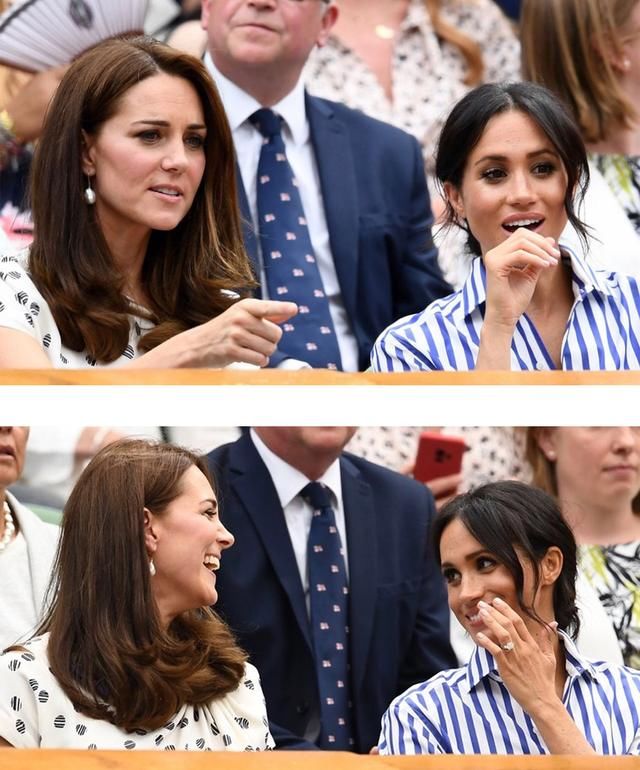 凯特梅根两位王妃观战温网，平民出身的她们靠得体的衣品好评如潮